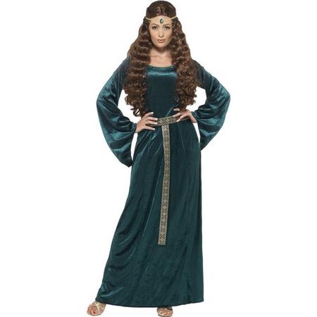 Elfen Feeen & Fantasy Kostuum | Middeleeuwse Dame Glacia | Vrouw | Small | Carnaval kostuum | Verkleedkleding